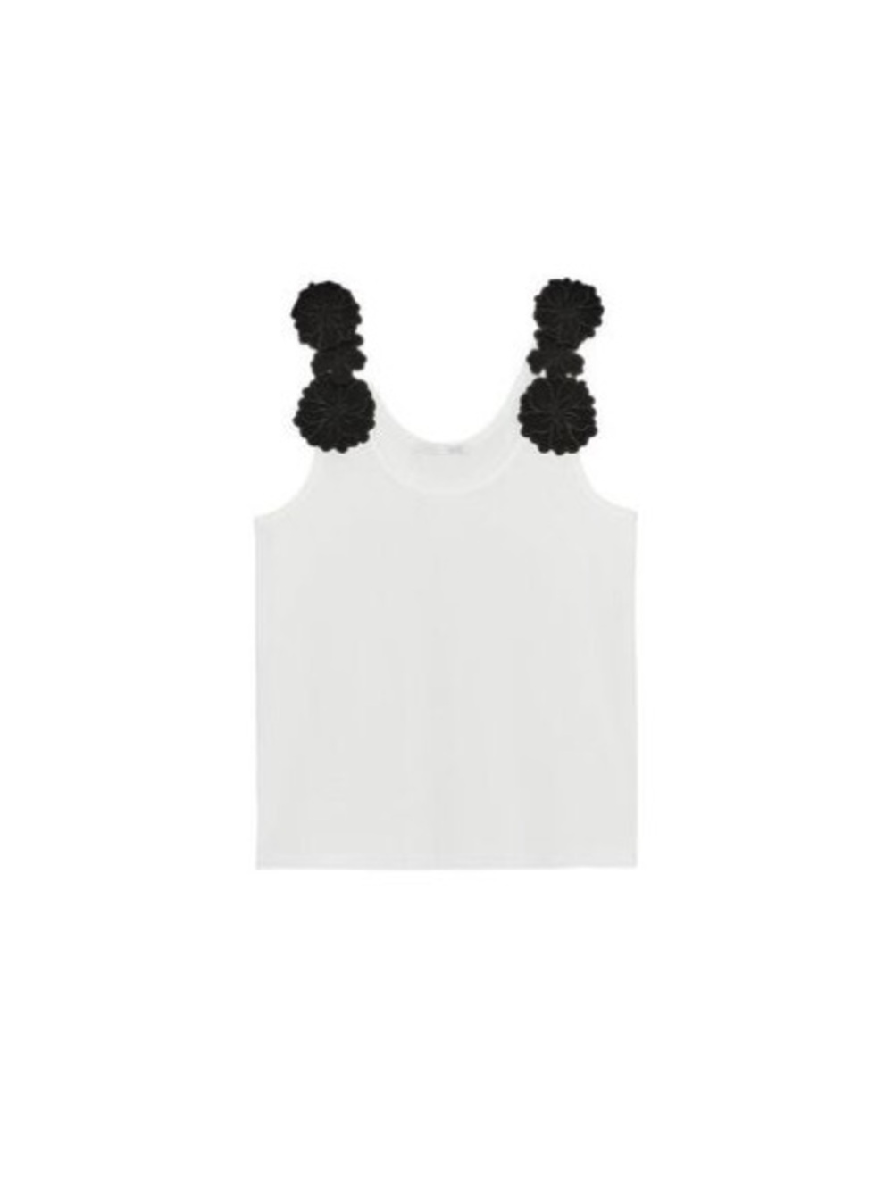 Zara Floral Appliqué Tank Top Size:XS
